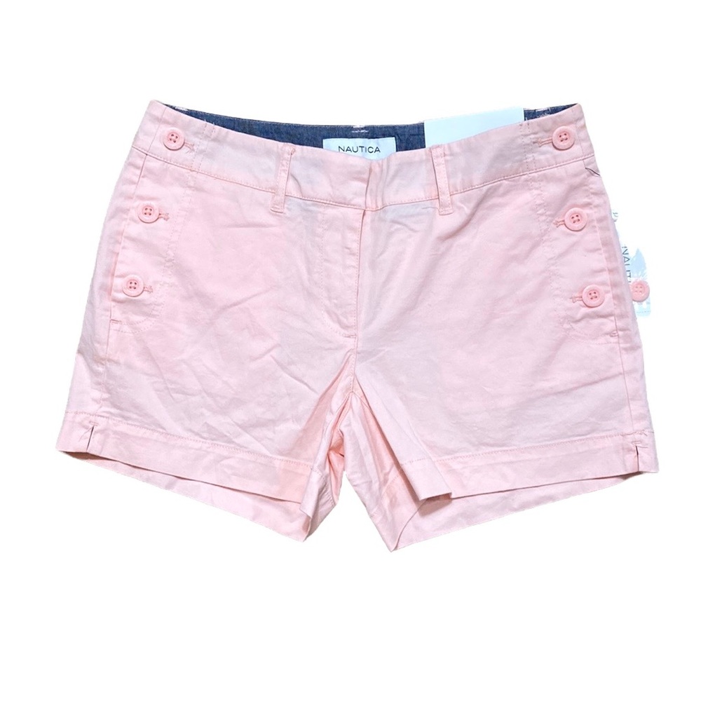 NWT Nautica Pink 4” Inseam Khaki Leisure Shorts 0